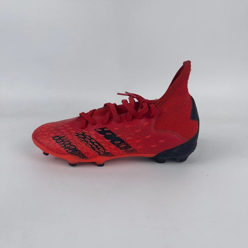 Adidas Predator Edge 4 FXG Soccer Cleats kids 5‎ Red Black Lace Up GW0970